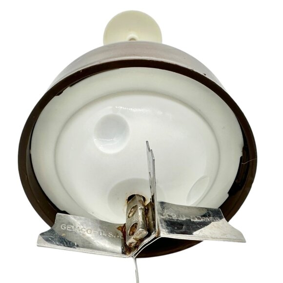 Vintage Gemco Syrup Dispenser and Nut Food Chopper with Brown Lids Glass Bodies - Picture 7 of 10